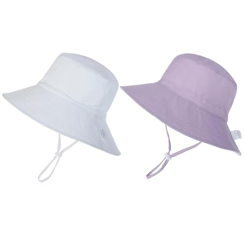 Image of Baby Sun Hat Adjustable Cap Toddler Beach Summer Hats UPF 50+ for Baby Girl Boy
