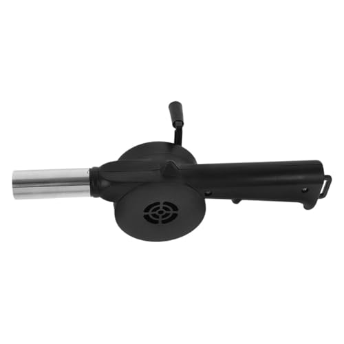 Outanaya Soufflet Manuel Métal pour Barbecue Portable Souffleur à Manivelle Accessoire Sécurisé pour Allumage Rapide de Lors de Cuisson Plein Air et Camping