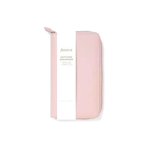 Filofax Personal Compact Zip Organiser in Blush Cover