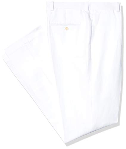Perry Ellis Big & Tall Linen Suit Pant Men's Big, Bright White Twill, 36W x 36L (Tall)