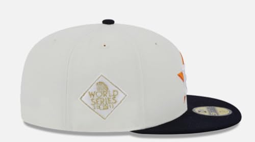 New Era Unisex Adult Houston Astros 59Fifty Fitted Cap - White/Blue miniatura 4