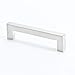 R. Christensen 9287 Square Collection 96 MM Center Handle Cabinet Pull, Brushed Nickel