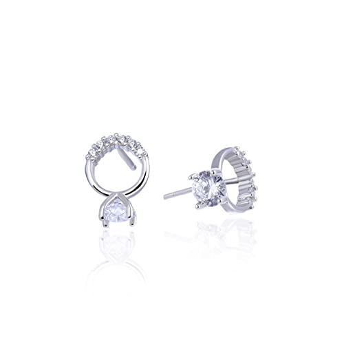 Clou d'argent zircon cubique en argent sterling pour sublimer vos tenues chic