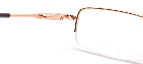 Image of FRESH Reading Glasses | Rectangular half Rim Eyeglasses | For Unisex | Free Size