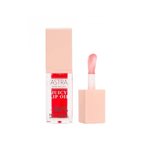 Astra Pure Beauty Juicy Lip Oil, Olio Labbra Idratante, 5 Ml (02 Red Oasis)