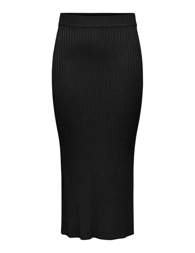 ONLMILA lång kjol CC KNT, svart, XL