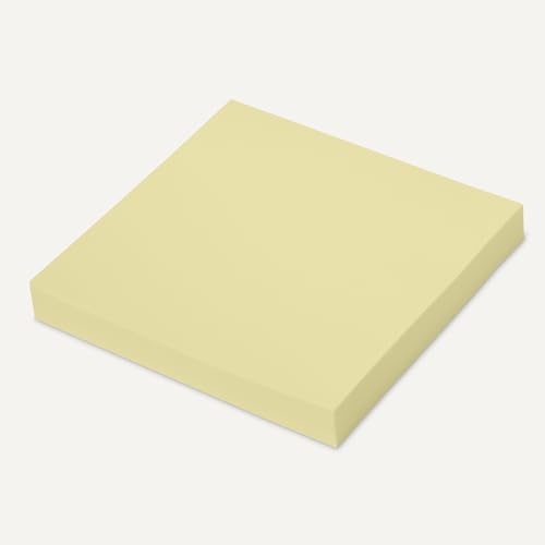 Image of Amazon Basics Square Sticky Notes, Self-Stick Pads, 3 x 3 inches, Yellow, 36-Pack, 100 Sheets per Pad
