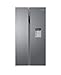 Haier SBS 90 Series 3 HSR3918EWPG Frigorífico Side by Side con Dispensador de Agua, Americano, Apertura 90 grados, Motor Inverter, Ancho 90 cm, Capacidad XXL 521 L, Total No Frost, Clase E, Inox