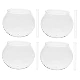 DIYEAH 4sätze Japanisches Glas-Windspiel Außenbereich Hänge-Dekoration Mit Glaskuppel DIY-windglocke Für Garten Und Balkon