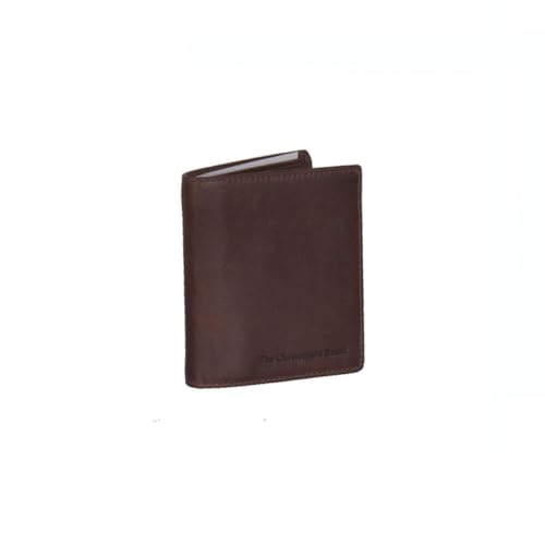 Porte-feuille en cuir brown Carl fini les poches déformées grâce à son design plat