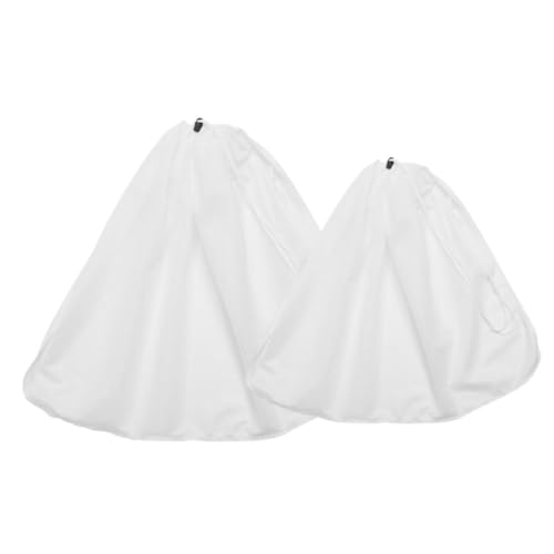 KICHOUSE Juego de 2 Bolsas de Filtro para Elaboración de Cerveza Casera Bolsa de Filtro de Malla Reutilizable para Jugo Vino Cerveza Fría Bolsa de Filtro con Cierre de Cordón