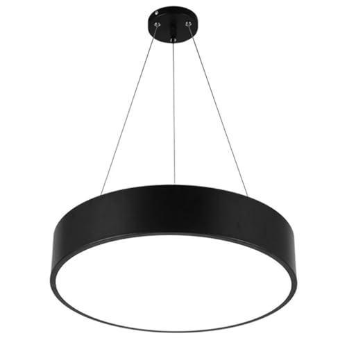 Luminaire suspendu LED 47 pouces lampes à suspension rondes métal salon