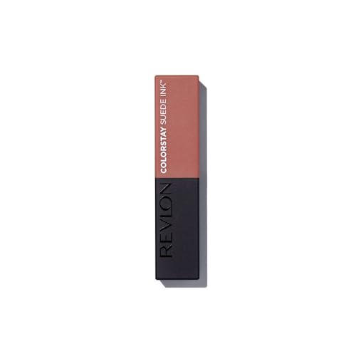 Image of REVLON ColorStay Suede INK Lipstick, Waterproof, Longwear, Transfer proof, Antioxidant-rich Vitamin E, With Vegan Formula made without parabens, No Rules - 002