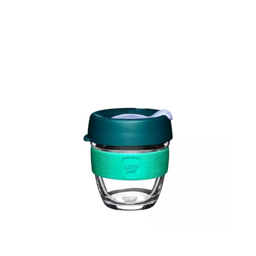 KeepCup Taza de café reutilizable de vidrio templado y a prueba de salpicaduras, S 227 ml, Eventide
