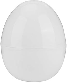 Microwave Egg Boiler, 4 Capacity, White Microwave Hardboiled Egg Maker, Hardness & Soft Egg Cooker Under 9 minutes