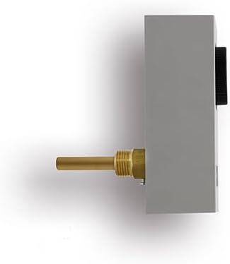 Rainbow Aquastat Temperature Controller, 32-194°F, SPDT Contact, for Water Heater/Boiler/Fan/Pump Control with Thermowell Included, Used for Heating or Cooling