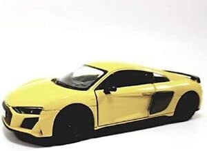 Kinsmart Audi R8 2020 Canary Yellow Hardtop 1/36 Scale Diecast Car