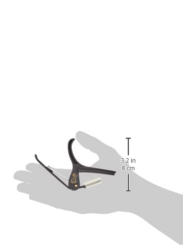 Grover Guitar Capo (Gp750Bl), Black #TOP2