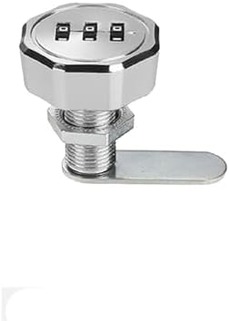 3-Digit Code Cabinet Lock for Mailbox Drawer Furniture Zinc Alloy(25mm)