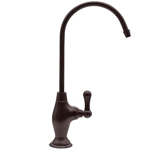 Westbrass Co129-12 10" Classic 1-Lever Handle Cold Water Dispenser Faucet Kit With Under Sink In-Line Filter Unit And 2-Pack Replacement Cartridges, Oil Rubbed Bronze #TOP2