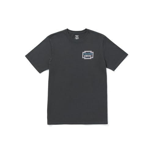 T-shirt Volcom homme noir Saxy Cat Stealth vêtement streetwear en coton