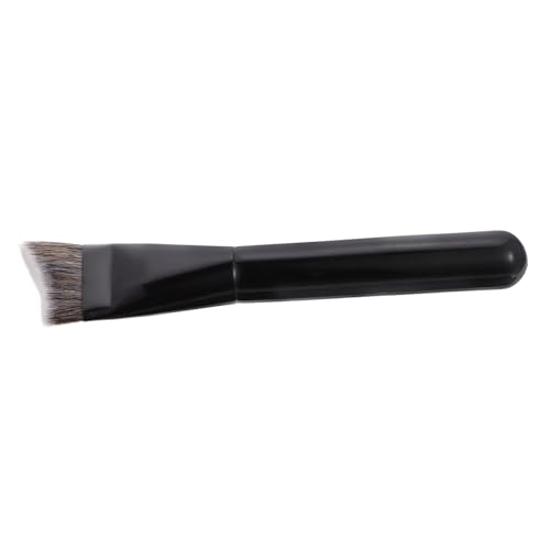 LIFKOME Foundation Brush Black Makeup Brush Contouring Blush Professional Wooden Handle Easy Application