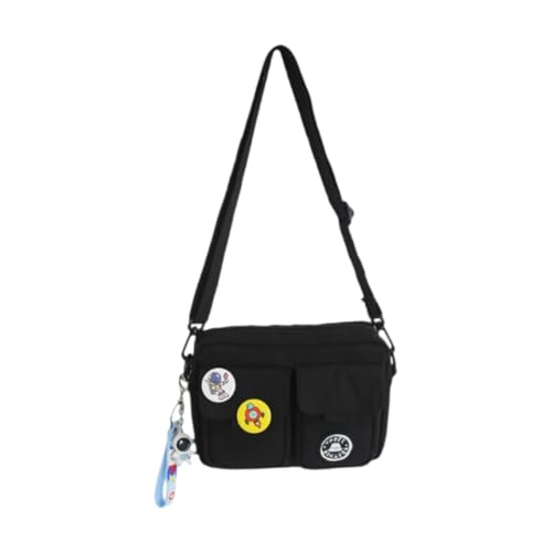 Sac bandoulière unisexe en nylon premium aux finitions soignées pour le sport et la ville