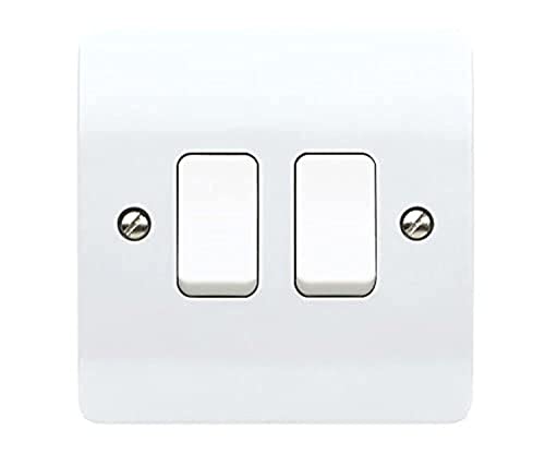 Mk Logic Plus K4872 Whi 10Ax Single Pole 2 Way Plateswitch, Gang