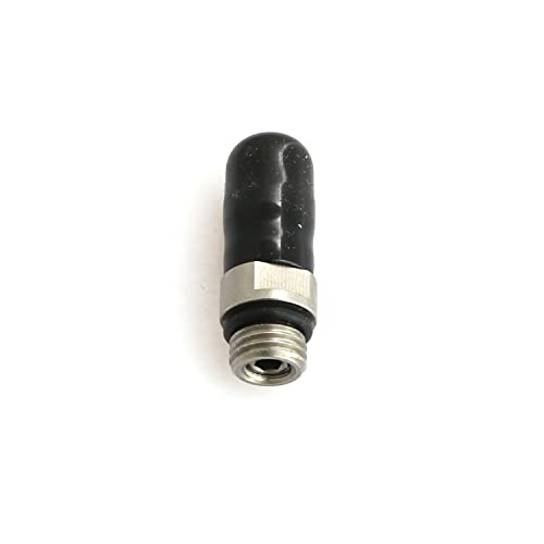 heyous Stainless Steel Paintball Air Gun Airsoft PCP Air Rifle M8x1 Silver Quick Plug Connector Check Valve One Way Foster Fill Nipple Adapter 1/8NPT