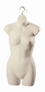The Shopfitting Shop Buste mannequin à suspendre Femme adulte Couleur chair Cover