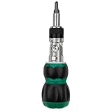 Prise en main ergonomique : la poignée antidérapante du tournevis à cliquet réduit la fatigue de la main et optimise la transmission du couple, permettant aux utilisateurs de serrer les vis rapidement et efficacement dans les projets de menuiserie ou de réparation d'équipement