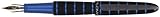 DIPLOMAT ELOX Füllfederhalter 14CT B / Handgefertigt/ Feder aus 14-Karätigem Gold/ mit Geschenkbox. Farbe: Schwarz - Blau