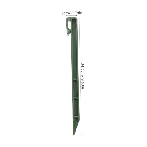 Estacas para tienda de campaña verdes BESTonZON de plástico resistente para suelo 2