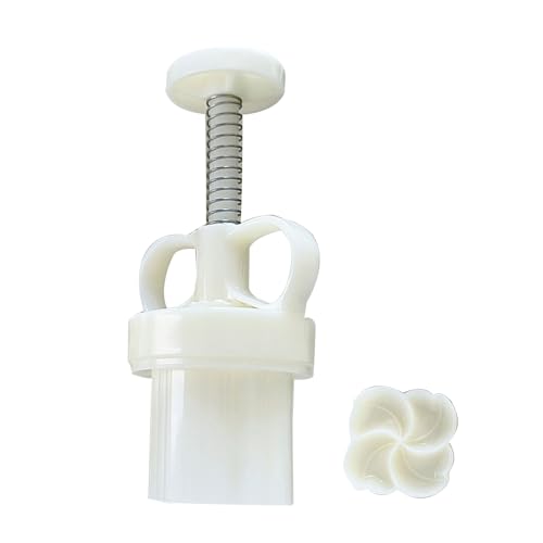 Molde para postres forma flor 3D prensa manual