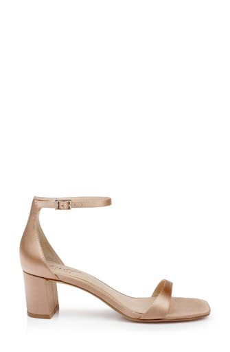 Jewel Badgley Mischka Reese Simple Block Heel Sandal3