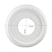 10inch Molded PU Ceiling Medallion Round Ceiling Fan Light Plate Ceiling Medallions for Replacement Canopies Home Chandelier Fans(2PCS)