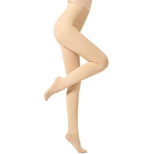 SIMYJOY Strumpfhose Damen Thermostrumpfhosen Leggings Fake Durchscheinende Wärme Verdickte Fleece Pantyhose, Nackt Voller Fuß-320G Cover