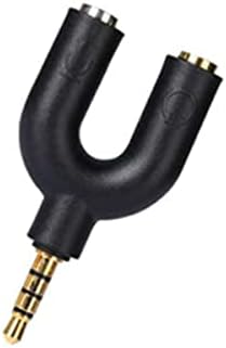 TRIXES Cavo Splitter Jack 3.5 Mm – Sdoppiatore Audio Per Cuffie E Altoparlanti, 2 Connessioni, Lunghezza 22.5 Cm, Compatibile Con MP3, Hi-Fi, PC