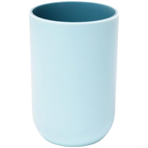 Girftong Soporte y taza para cepillo de dientes, plástico PP + TPR irrompible con base antideslizante, borde suave para mayor comodidad, diseño portátil compacto para viajes y uso en el baño en casa