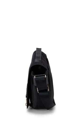 Pre-Loved Black Nylon Sportline Messenger, Black3