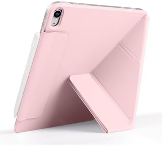 m.tk moveteck iPad Air 11 inç ile Uyumlu Manyetik Kalem Kilit Yuvalı Kılıf, Pembe - Görsel 7