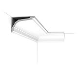 Orac Decor C220 | Purotouch High Density Polyurethane Crown Moulding | Primed White | 5-3/8in Face x 78in Long | Pack of 2