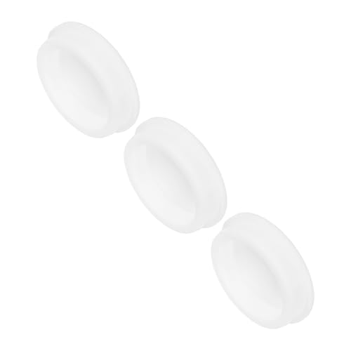 Image of MECCANIXITY 3Pcs T-Shaped Silicone Plugs 61.3mm 2-1 /2 Inch Dia Snap in Plug Hole Seal Cover Round Rubber Stopper for Kitchen Rubber Bulkheads Waterproof Sealing Plugs White