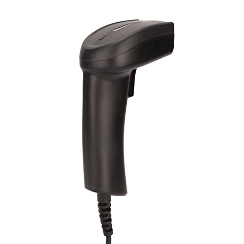 VBESTLIFE Barcode-Scanner, Kabelgebundener 1D-Barcode-Handscanner, Automatischer 1D-Barcode-Leser mit USB-Kabel, für Supermarkt, Convenience Store, Lager