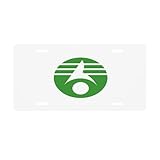 Flag of Kasukabe, Saitama License Plate 6×12 Inch Aluminium Car Front License Plate Novelty Metal Vanity Tag Car Front Tag