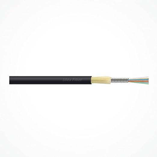 Silex | Cable de Fibra Óptica Armado KST1 Miniflextower 6FO LSZH Flexible | Instalación FTTH Interior/Exterior Profesional | Alta Resistencia Mecánica y Protección Metálica | 100 Metros