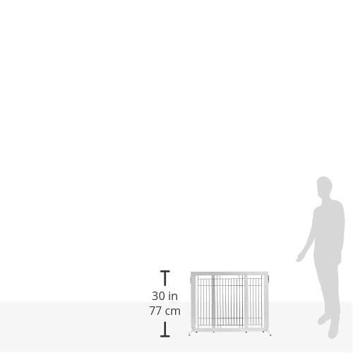Richell High Freestanding Pet Gate, Standard, Origami White #TOP4