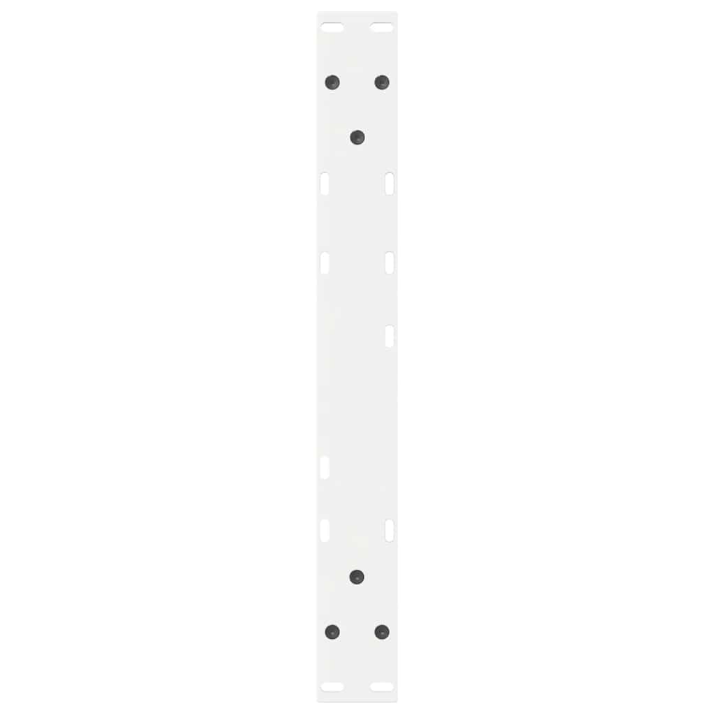 vidaXL Nogi do stolika kawowego 2 szt. Białe 60x(42-43,3) cm Stal