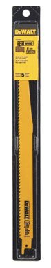 Dewalt DW4804 12" 6 TPI Wood Cutting Reciprocating Saw Blades