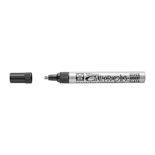 SAKURA - Pen-Touch Calligraphy Marker - Medium - Silver